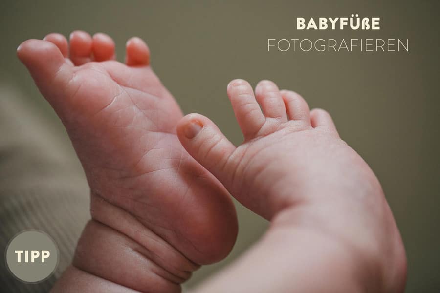 Babyfüße fotografieren beige Tipp
